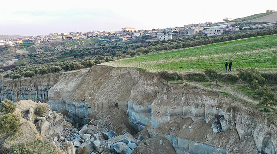 Depremin yardığı zeytinliğin sahibi arazisini tanıyamadı: Bilim adamları incelemeye geliyor
