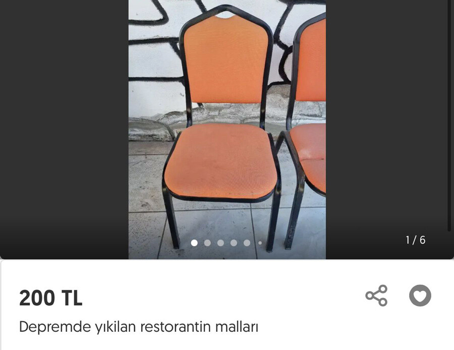 Hasarlı binalardan kurtarılan eşyalar internette satışta Hasarlı binalardan kurtarılan eşyalar internette satışta