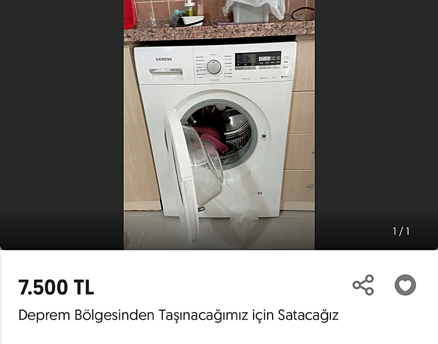 Hasarlı binalardan kurtarılan eşyalar internette satışta Hasarlı binalardan kurtarılan eşyalar internette satışta