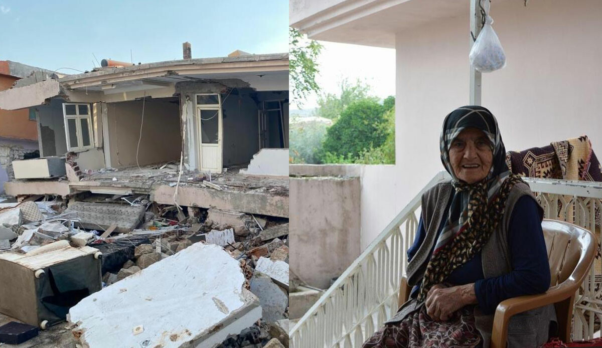 Torunlarını ve çocuklarını kurtarmak için girdiği evin enkazı altında kaldı Torunlarını ve çocuklarını kurtarmak için girdiği evin enkazı altında kaldı