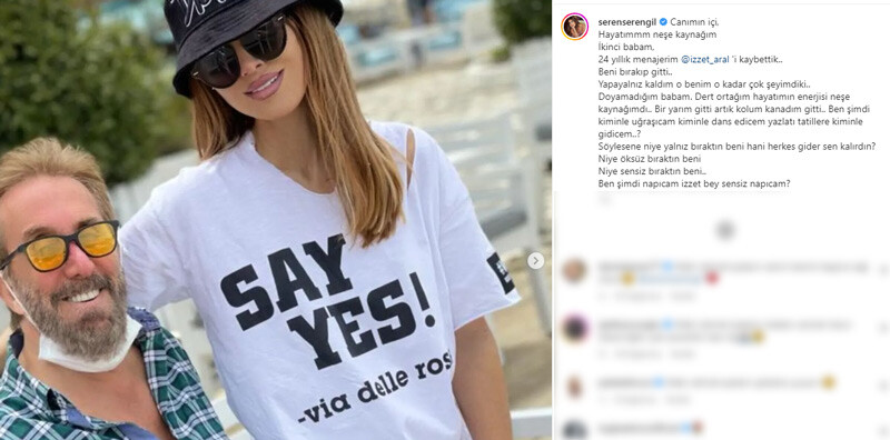 Seren Serengil’in acı günü: Canımın içi, ikinci babam beni bırakıp gitti