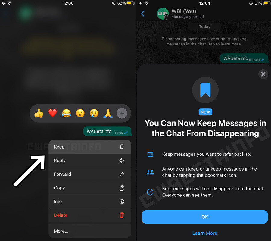 WhatsApp 'tutulan mesajlar' özelliğini kullanıma sundu WhatsApp 'tutulan mesajlar' özelliğini kullanıma sundu