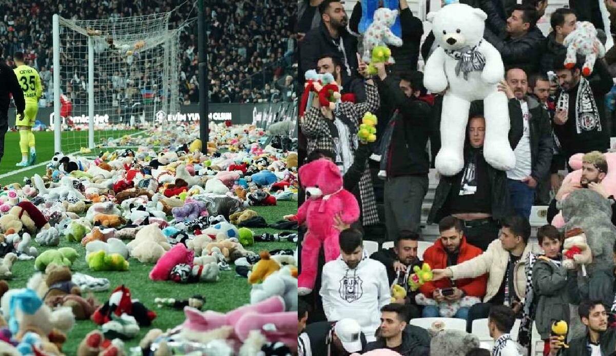 Dünya basını Beşiktaş taraftarını konuşuyor! “Gözyaşları içinde çocuklara jest”