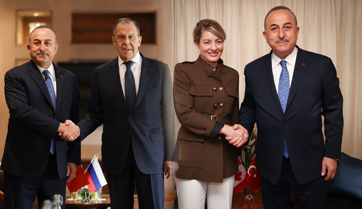 Bakan Çavuşoğlu, Yeni Delhi’de Lavrov ve Joly ile görüştü