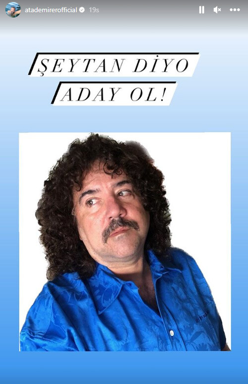 Ata Demirer’den esprili seçim göndermesi: Şeytan diyor aday ol Ata Demirer’den esprili seçim göndermesi: Şeytan diyor aday ol