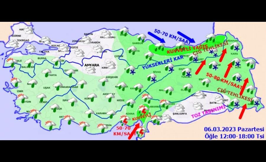 Meteorolojiden 33 il için sarı ve turuncu kodlu uyarı! Fırtına ve sağanak yağış bekleniyor