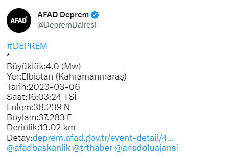 Son dakika: Kahramanmaraş'ta korkutan deprem