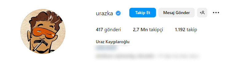 Uraz Kaygılaroğlu’nun sosyal medya temizliği: 400 kişiyi takipten çıktı