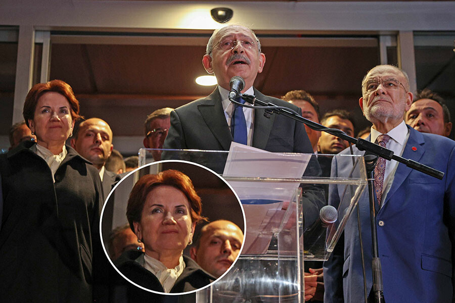 Meral Akşener'in yüz ifadesinin sebebi ışıkmış