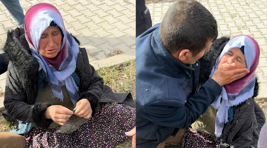 Enkazdaki altınları bulununca sevinçten bayıldı Enkazdaki altınları bulununca sevinçten bayıldı