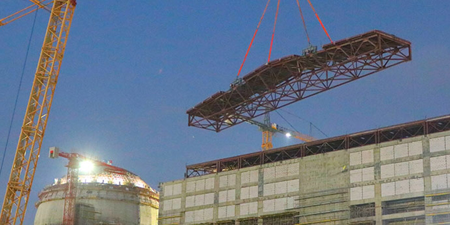 Akkuyu NGS'de bir aşama daha tamamlandı: 1'inci ünitesinin türbin binasındaki çatının montajı bitti