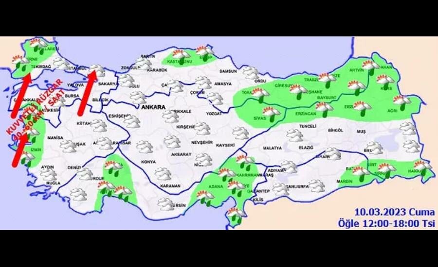 Hafta sonu gezecekler dikkat! Fırtına ve sağanak yağmur bekleniyor Hafta sonu gezecekler dikkat! Fırtına ve sağanak yağmur bekleniyor