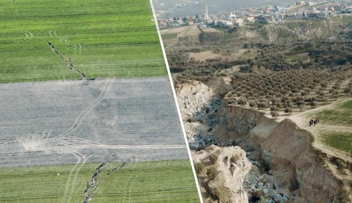 Depremin büyüklüğünü gözler önüne serdi: 315 kilometrelik fay kırığı böyle görüntülendi