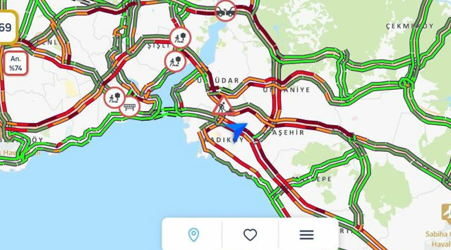 İstanbul’da sağanak trafiği vurdu: Anadolu yakasında yoğunluk yüzde 74’e çıktı