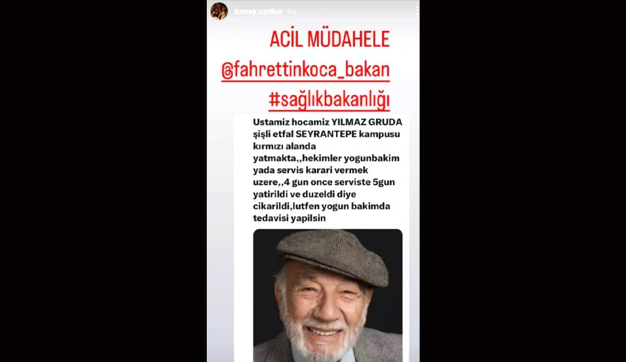Yeşilçam’ın usta oyuncusu Yılmaz Gruda yoğun bakımda… Menajeri bakanlığa seslendi Yeşilçam’ın usta oyuncusu Yılmaz Gruda yoğun bakımda… Menajeri bakanlığa seslendi