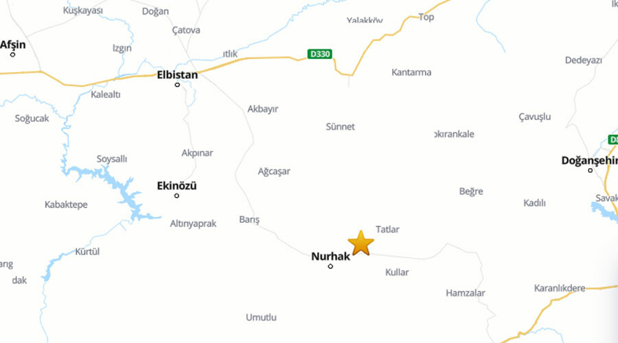 Kahramanmaraş 4 büyüklüğünde depremle sallandı