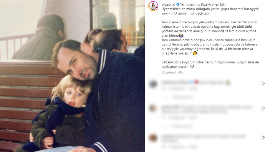 Ünlü oyuncudan duygulandıran paylaşım: Uyanmaktan en mutlu olduğum yer babamın kucağıydı Ünlü oyuncudan duygulandıran paylaşım: Uyanmaktan en mutlu olduğum yer babamın kucağıydı