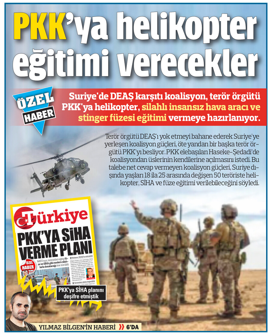 Önce eğittiler sonra helikopter verdiler