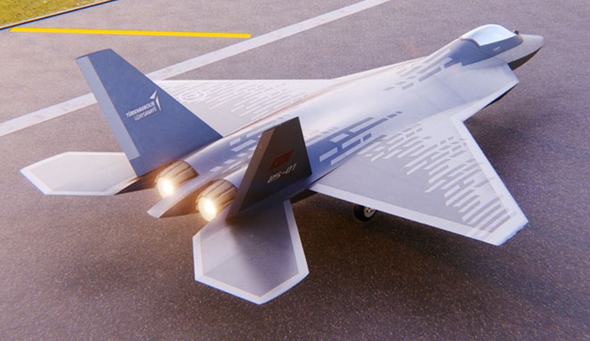 Görüntülerdeki detay dikkatlerden kaçmadı! İşte kendi motorlarını çalıştıran Milli Muharip Uçak