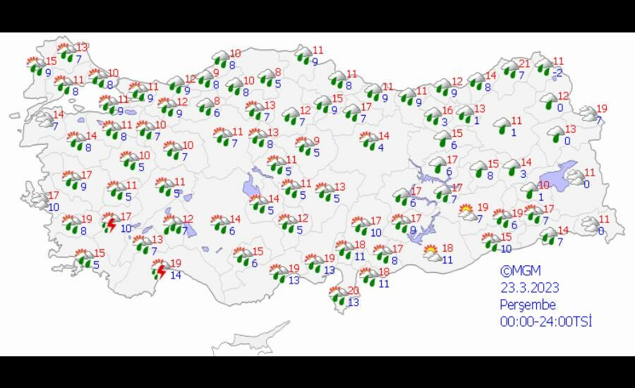 Meteoroloji alarm verdi: Çok sayıda il için sağanak yağış ve fırtına uyarısı Meteoroloji alarm verdi: Çok sayıda il için sağanak yağış ve fırtına uyarısı