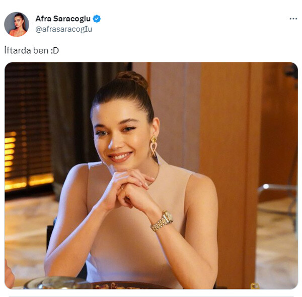 Yalı Çapkını’nın Seyran’ı Afra Saraçoğlu’nun 10 yıl önceki sahur paylaşımı gündem oldu Yalı Çapkını’nın Seyran’ı Afra Saraçoğlu’nun 10 yıl önceki sahur paylaşımı gündem oldu