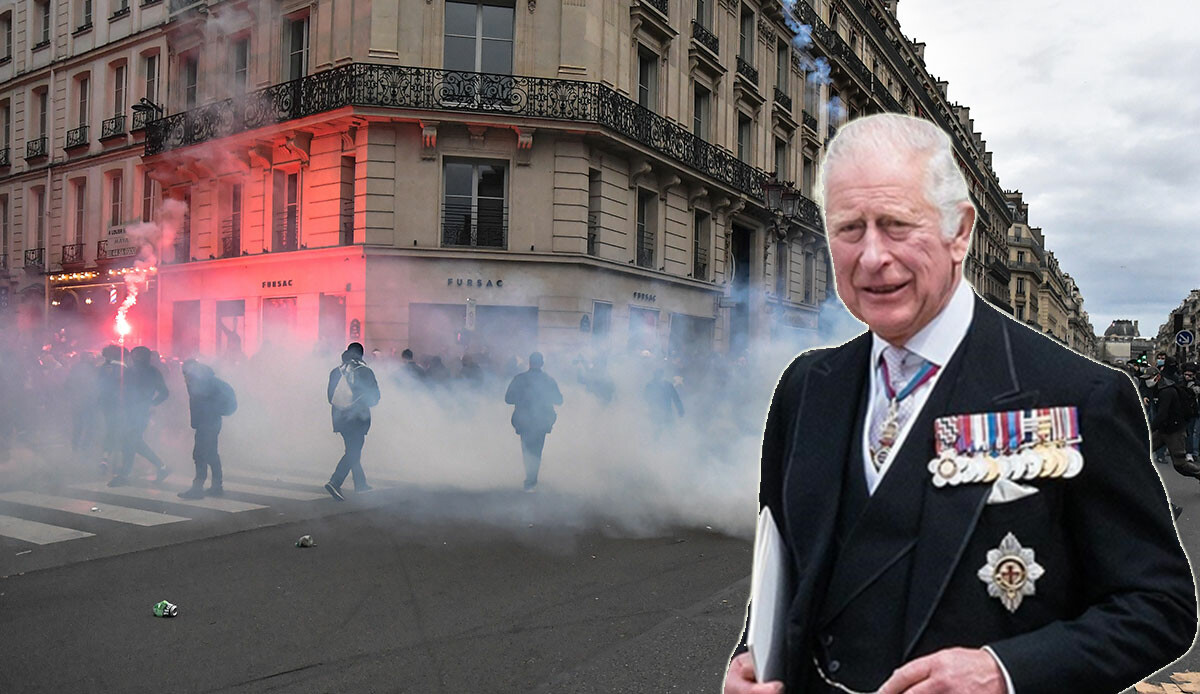 Fransa'da şiddetli protestolar: İngiltere Kralı Charles'ın ziyareti ertelendi Fransa'da şiddetli protestolar: İngiltere Kralı Charles'ın ziyareti ertelendi
