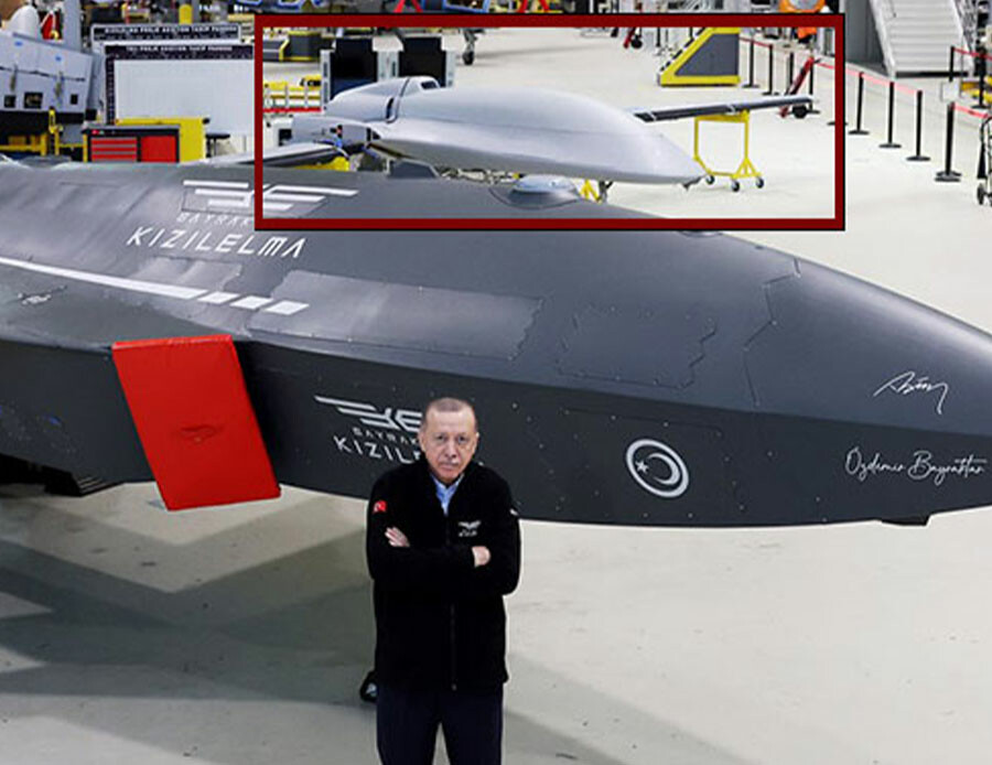 Cumhurbaşkanı Erdoğan, KIZILELMA ile poz verdi Cumhurbaşkanı Erdoğan, KIZILELMA ile poz verdi