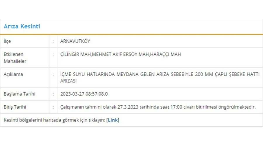 İstanbullular dikkat! İSKİ duyurdu: 3 ilçede su kesintisi yaşanacak (27 Mart İSKİ su kesintisi listesi)