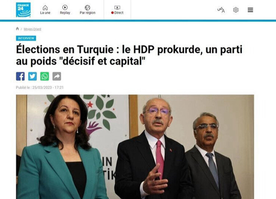 France 24'ten dikkat çeken Millet İttifakı analizi: HDP koalisyonda türbülansa yol açar France 24'ten dikkat çeken Millet İttifakı analizi: HDP koalisyonda türbülansa yol açar
