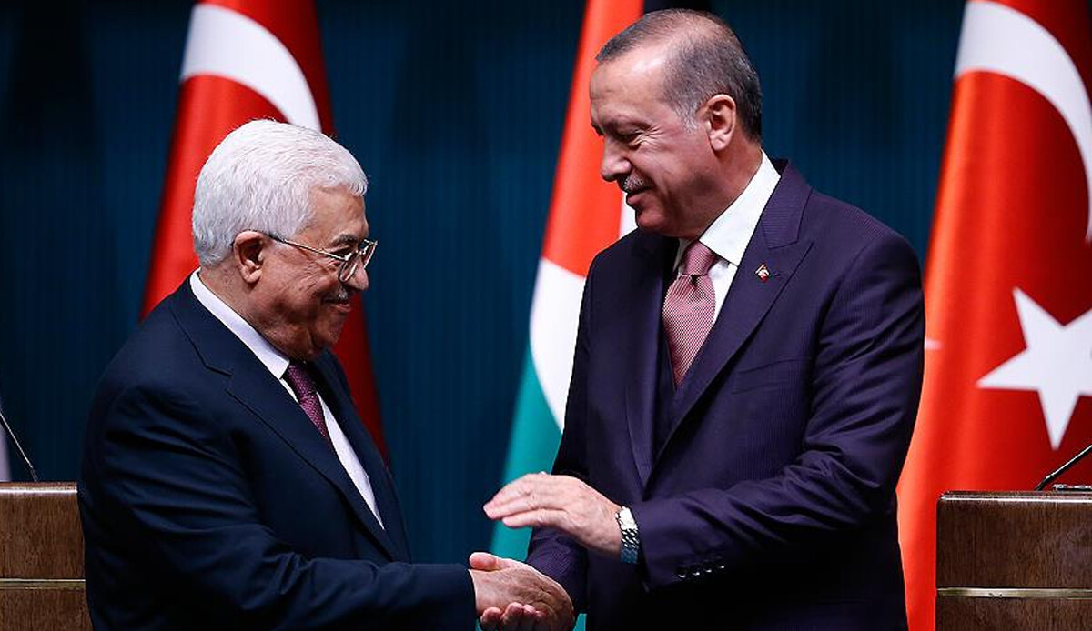 Cumhurbaşkanı Erdoğan, Filistin Devlet Başkanı Abbas ile görüştü