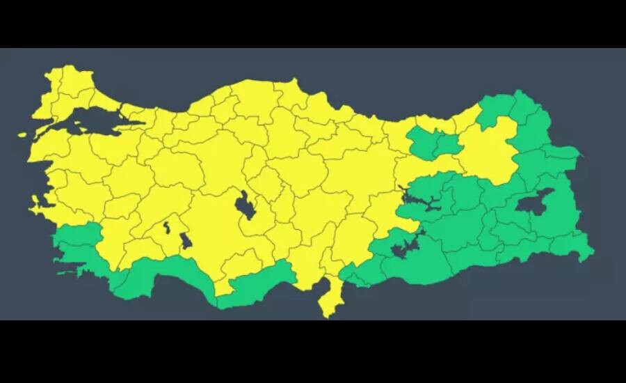 Son dakika 54 kentte sarı alarm! Meteoroloji’den sağanak, kar ve fırtına uyarısı: Kış resmen geri döndü