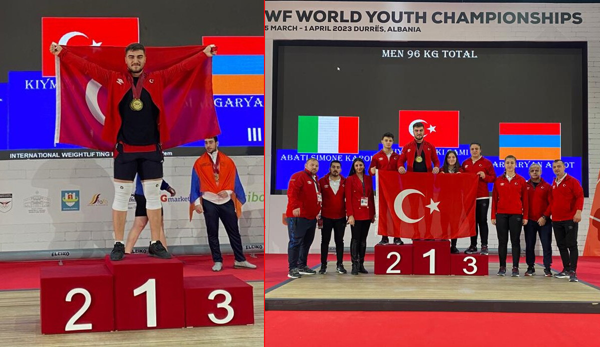Milli halterci Sami Baki Kıymet 3 altın madalya kazanarak Dünya Şampiyonu oldu
