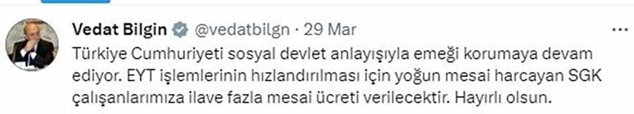 SGK çalışanlarının aylık mesai süresi 100 saate çıkarıldı