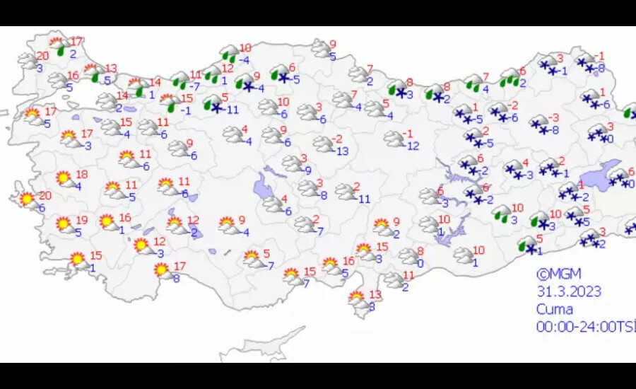 Mart ayı bitiyor kış bitmiyor! Meteoroloji 17 ili uyardı: Sel, fırtına ve kar bekleniyor