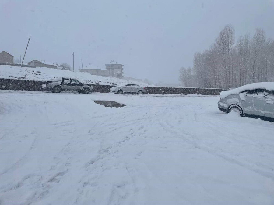 Van 4 mevsimi bir günde yaşadı!