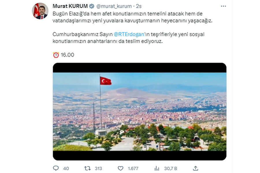 Cumhurbaşkanı Erdoğan Elazığ'da deprem konutlarının temelini atacak, sosyal konutların anahtarlarını teslim edecek Cumhurbaşkanı Erdoğan Elazığ'da deprem konutlarının temelini atacak, sosyal konutların anahtarlarını teslim edecek