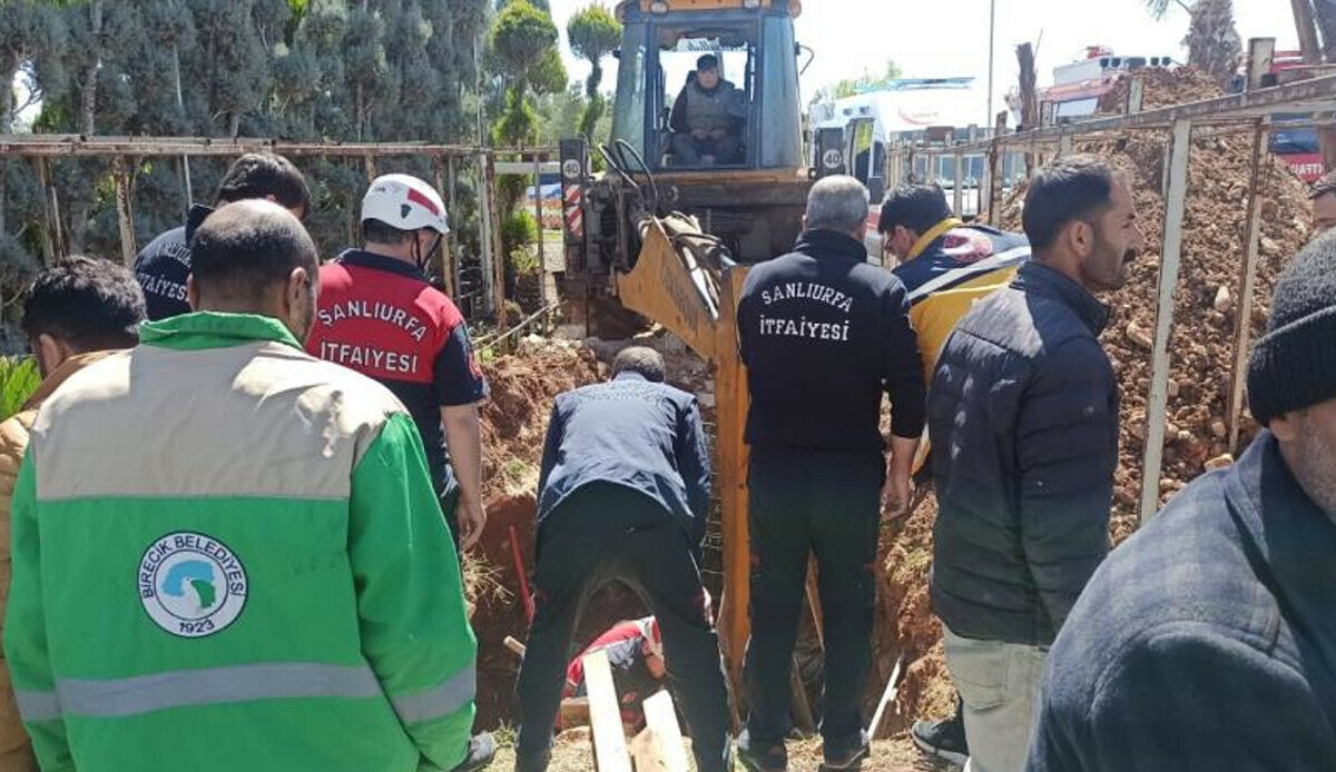 Şanlıurfa&#039;da göçük faciası! 4 işçi hastaneye kaldırıldı