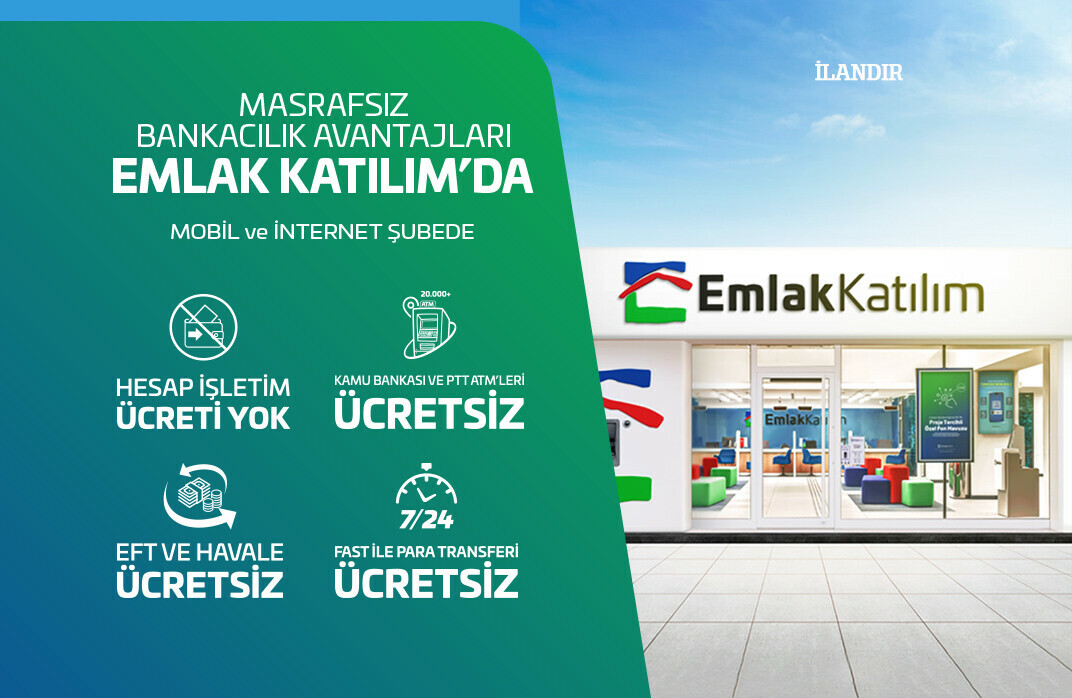 Masrafsız bankacılık avantajları Emlak Katılım'da