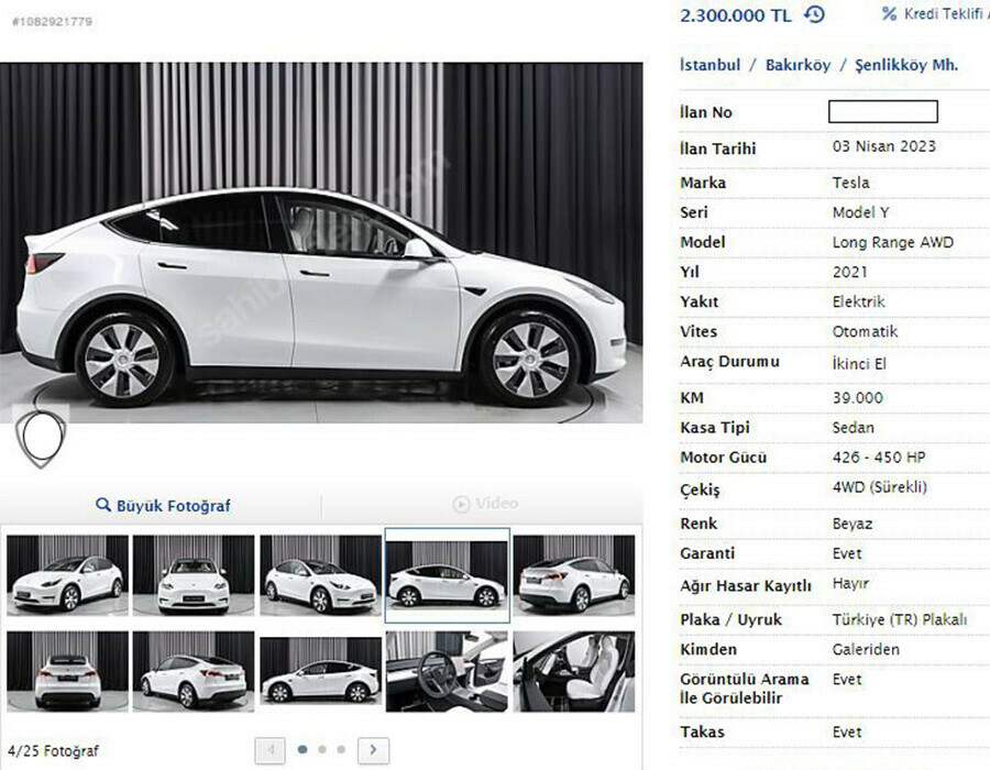 Bunlar da 'Tesla fırsatçıları': Otomobilleri fahiş fiyatlardan satışa sundular Bunlar da 'Tesla fırsatçıları': Otomobilleri fahiş fiyatlardan satışa sundular