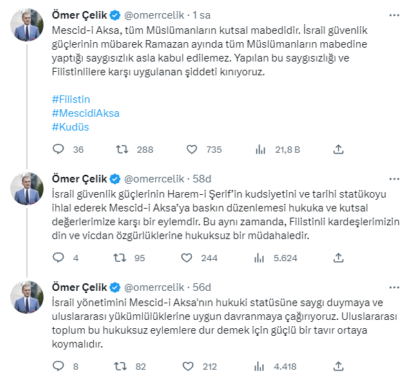 AK Parti Sözcüsü Çelik’ten İsrail’e Mescid-i Aksa tepkisi: Kabul edilemez, şiddetle kınıyoruz