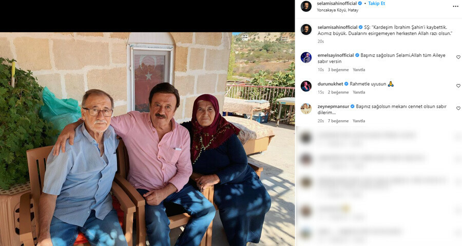 Sanatçı Selami Şahin’in acı günü: Kardeşi hayatını kaybetti Sanatçı Selami Şahin’in acı günü: Kardeşi hayatını kaybetti
