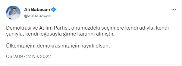 Ortak liste depremi: DEVA Partisi Selçuklu İlçe Teşkilatı topluca istifa etti