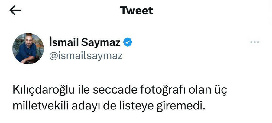 CHP'de dikkat çeken detay: Seccade fotoğrafındakiler listeye giremedi