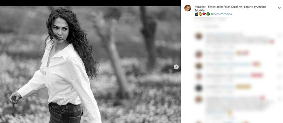 Adım Farah’ın başrolü Demet Özdemir, usta oyuncu Filiz Akın’dan tam not aldı