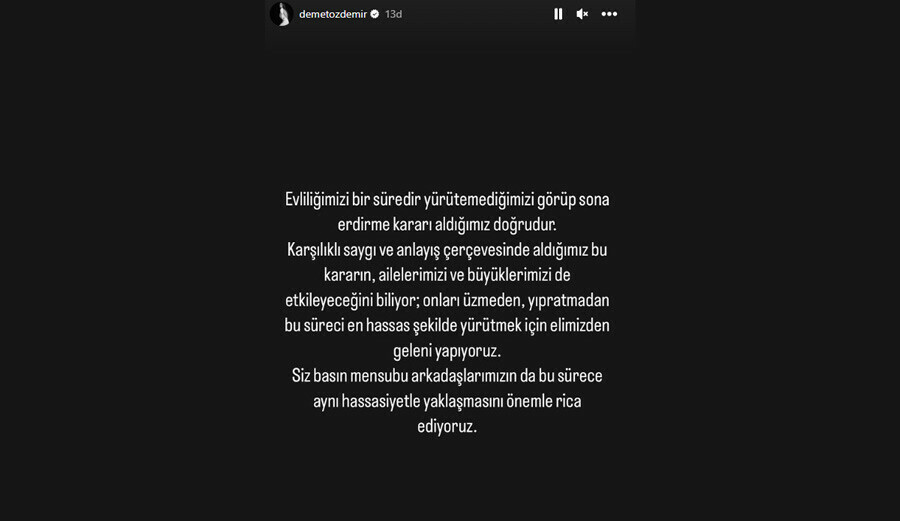 8 ayda bitti... Demet Özdemir ile Oğuzhan Koç boşanıyor! Merakla beklenen açıklama geldi