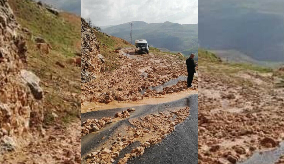 Batman'da sağanak yağış dereleri taşırdı, heyelana neden oldu: Yollar kapandı