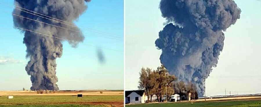 Mandıra çiftliğindeki patlamada 18.000 inek telef oldu