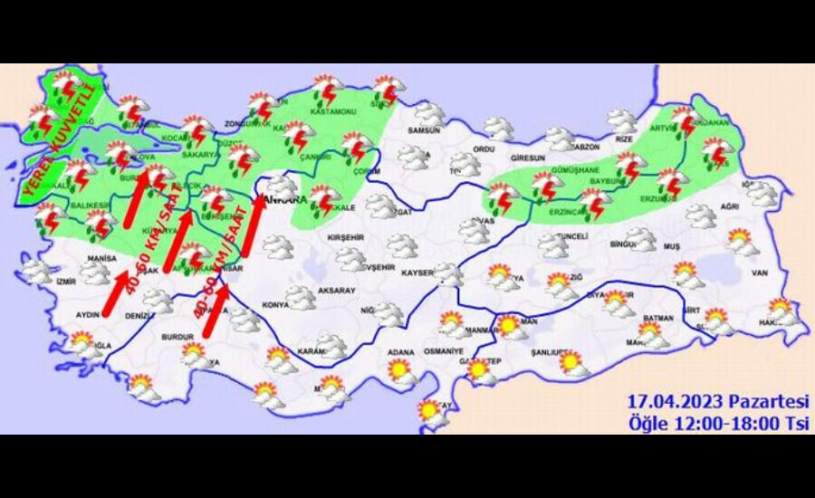 Meteoroloji'den peş peşe uyarılar! Fırtına, sağanak, su baskını... Meteoroloji'den peş peşe uyarılar! Fırtına, sağanak, su baskını...