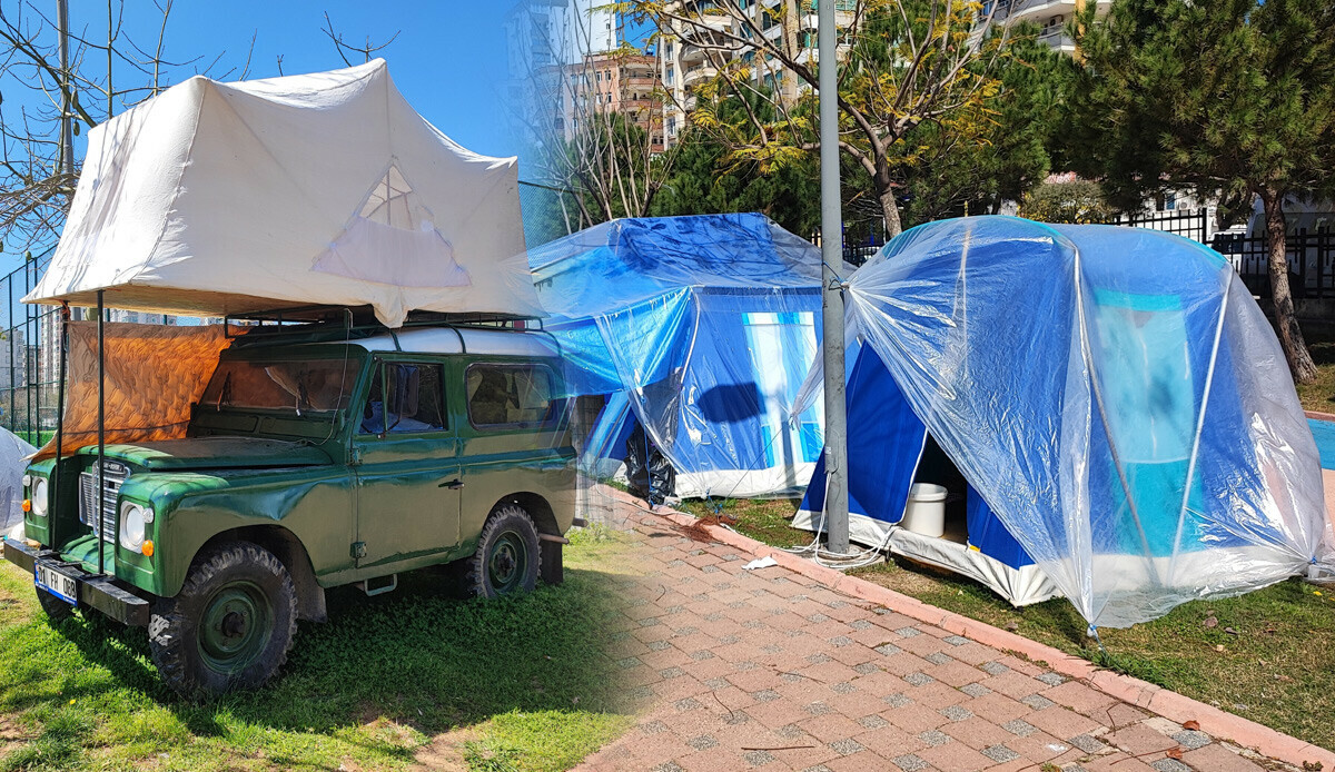 Adana’da depremin travması atlatamayan vatandaşlar 2 buçuk aydır karavan ve çadırlarda yaşıyor