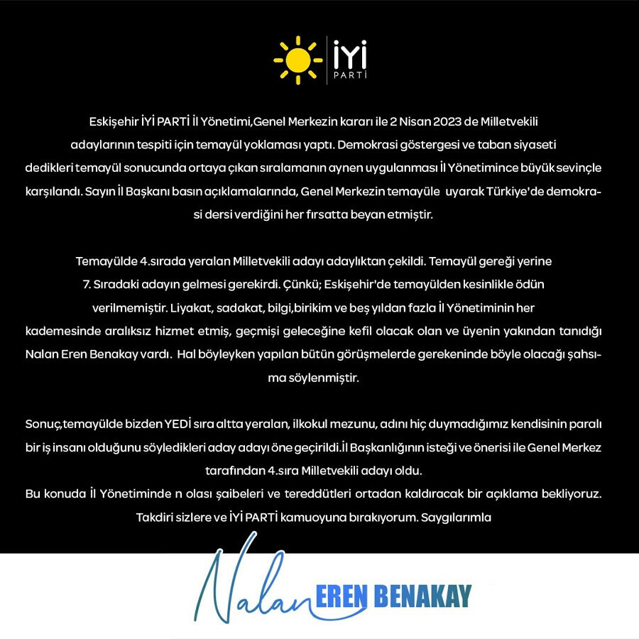 İYİ Parti'de yeni kriz! Liste isyanı il teşkilatını karıştırdı